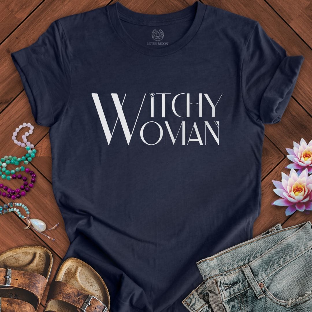 Witchy Woman Tee Heather Midnight Navy