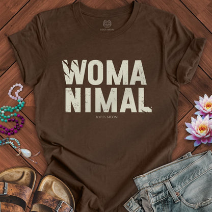 Womanimal Tee Heather Brown