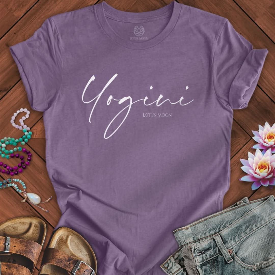 Yogini Tee Heather Purple