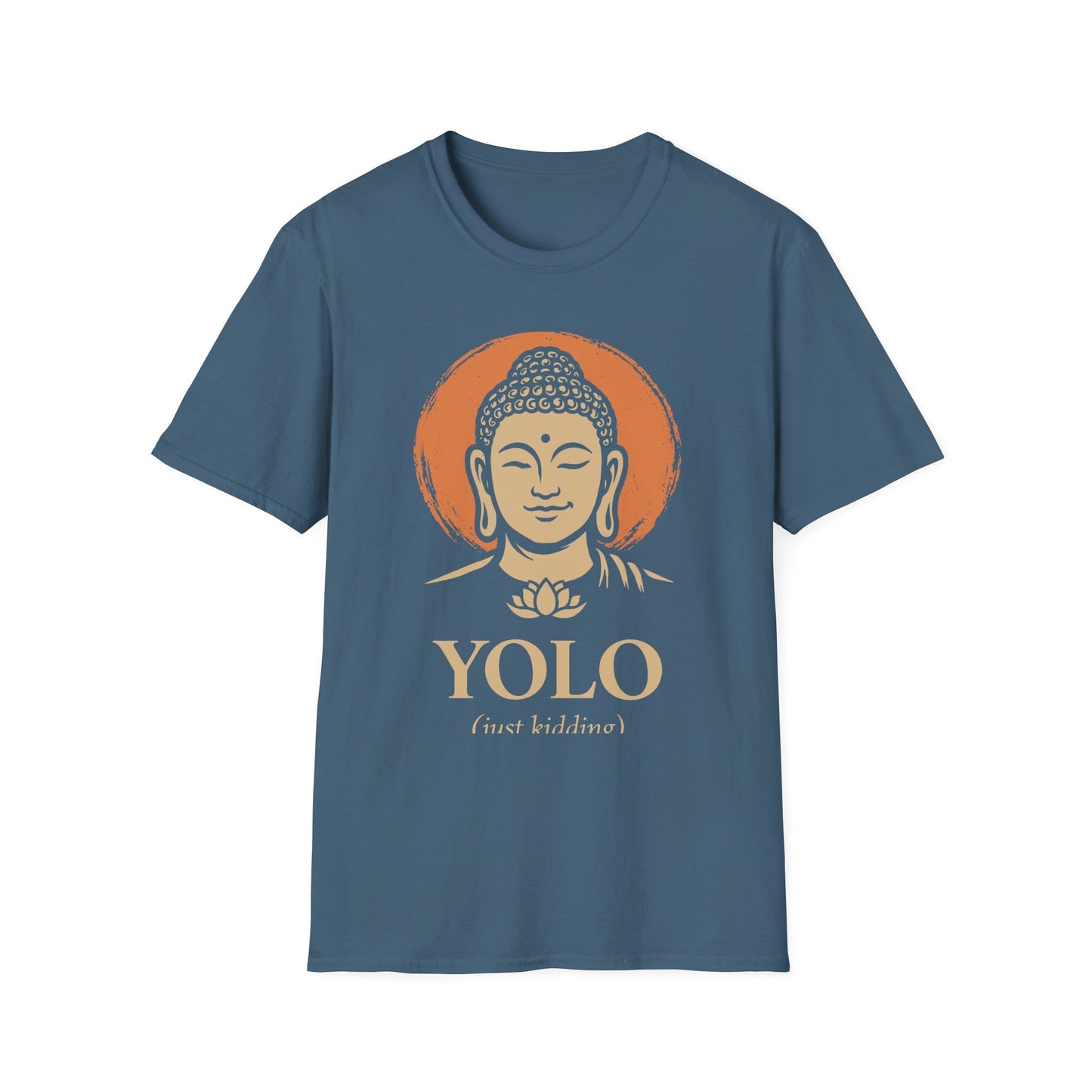 Printify T-Shirt YOLO T-Shirt Indigo Blue / S