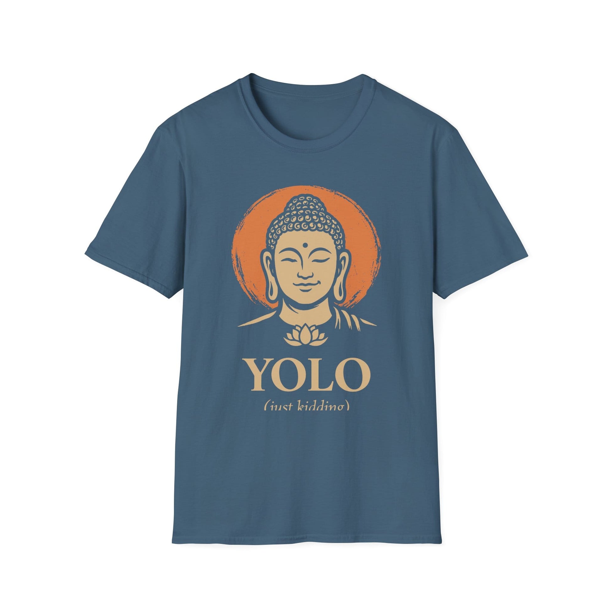 Printify T-Shirt YOLO T-Shirt Indigo Blue / S