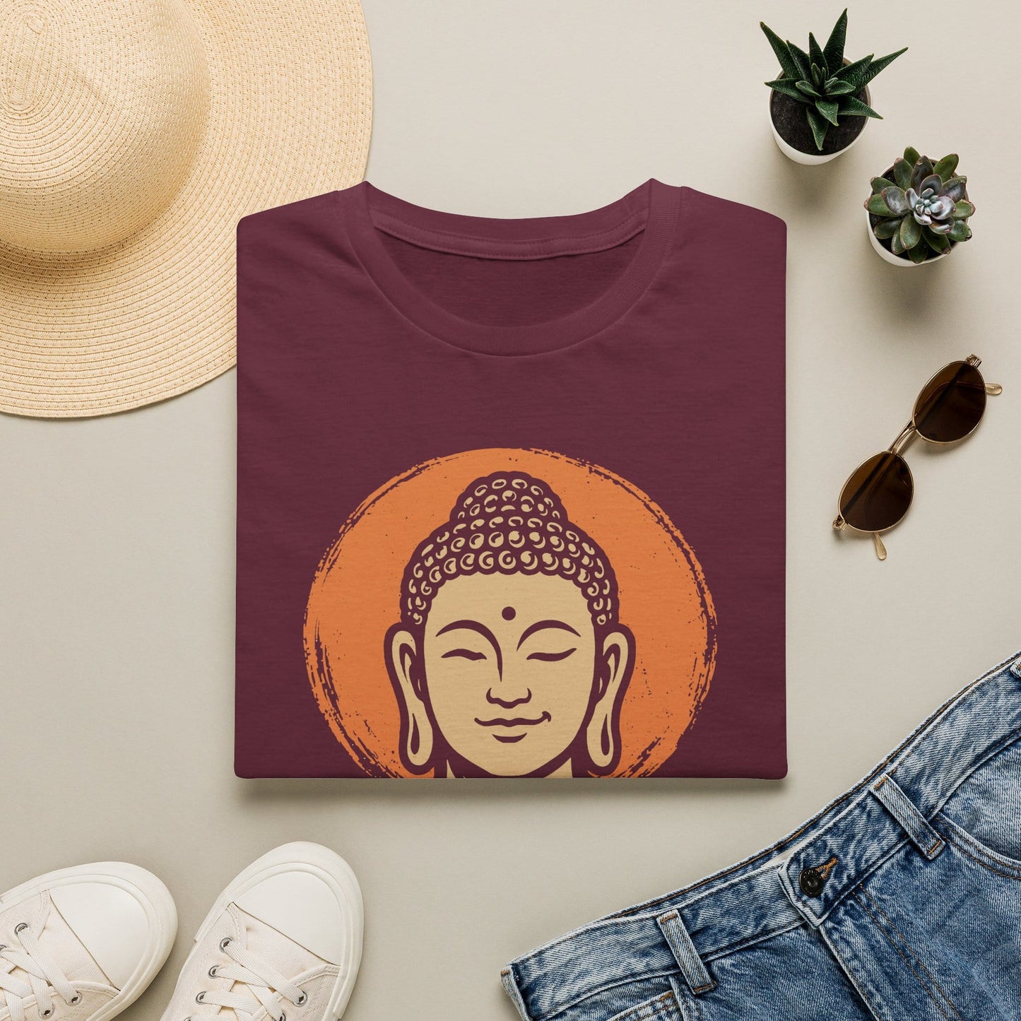 Printify T-Shirt YOLO T-Shirt Maroon / S
