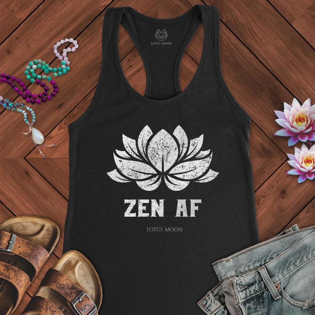 Zen AF Lotus Tank Solid Black