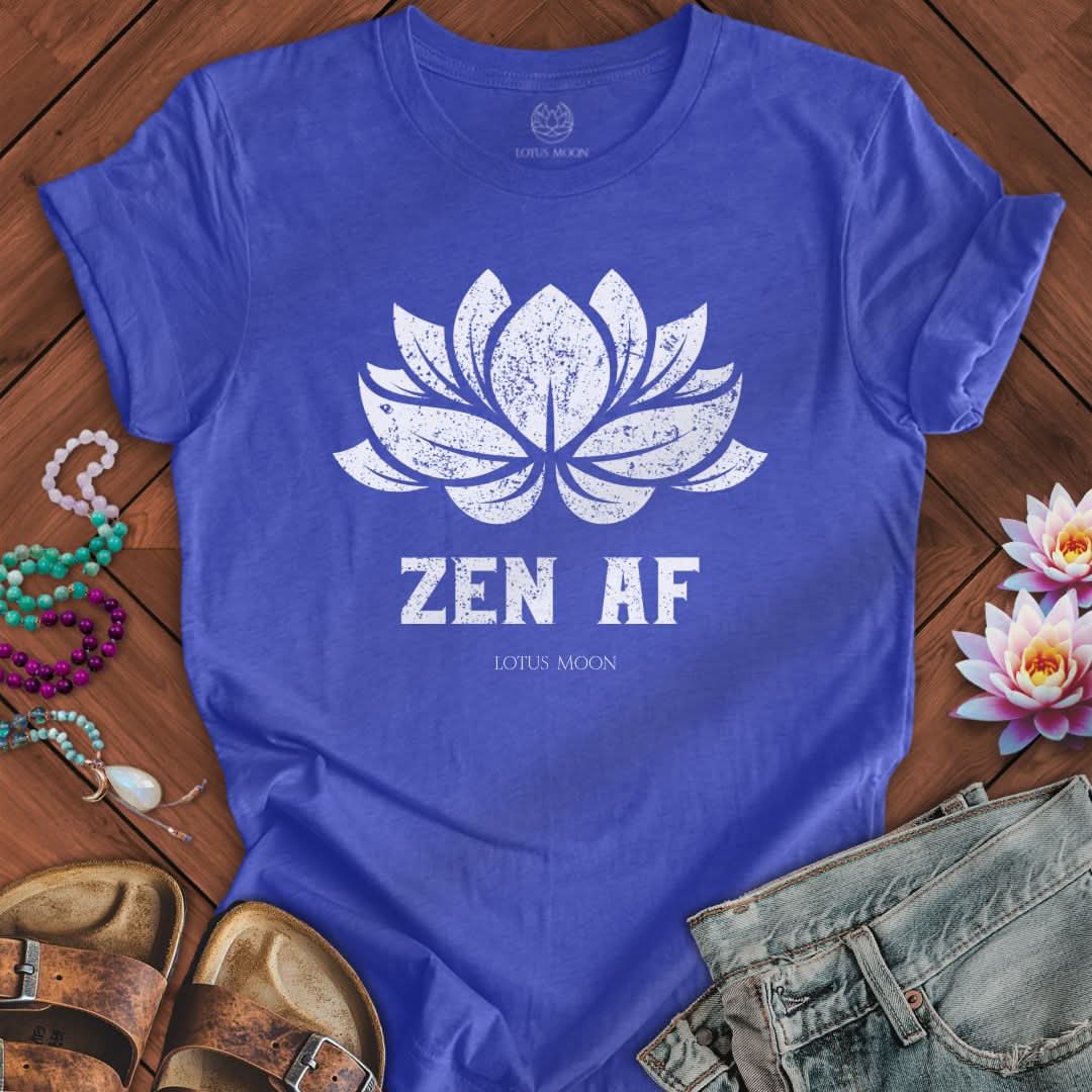 Zen AF Lotus Tee Heather True Royal