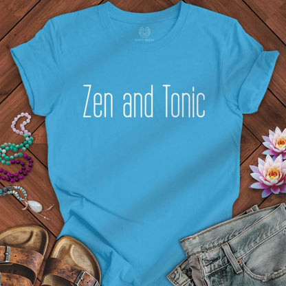 Zen And Tonic Tee Aqua